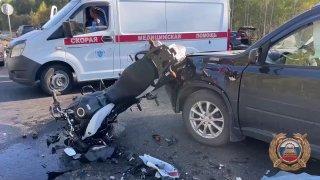 На трассе Р-255 «Сибирь» под Ангарском погиб мотоциклист В Ангарске...