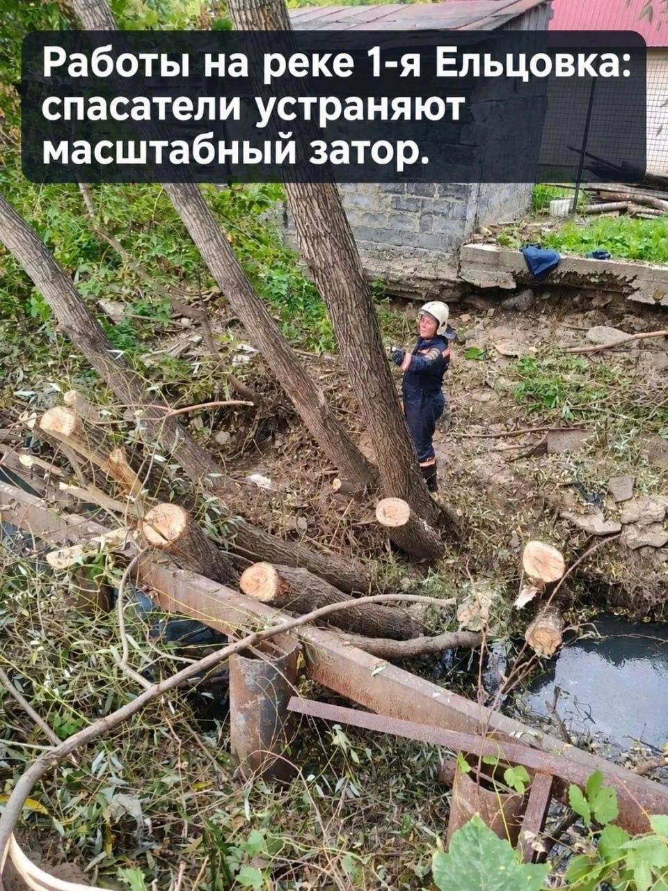 В Новосибирске обрушился берег реки Ельцовки из-за затора Частичное обрушение...