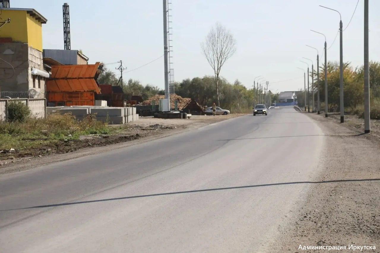 На 95 % выполнен ремонт улицы Курганской в Иркутске