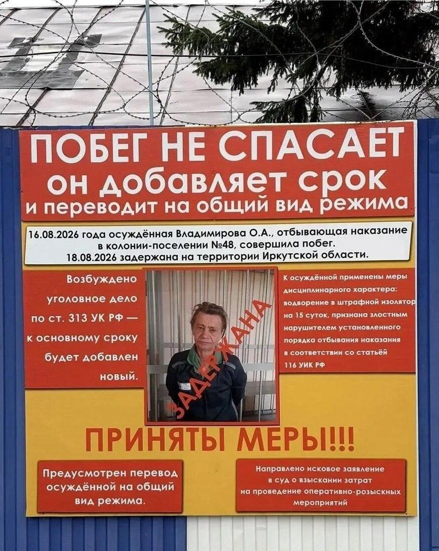 Осуждённая за неуплату алиментов сбежала из колонии-поселения и уехала в...