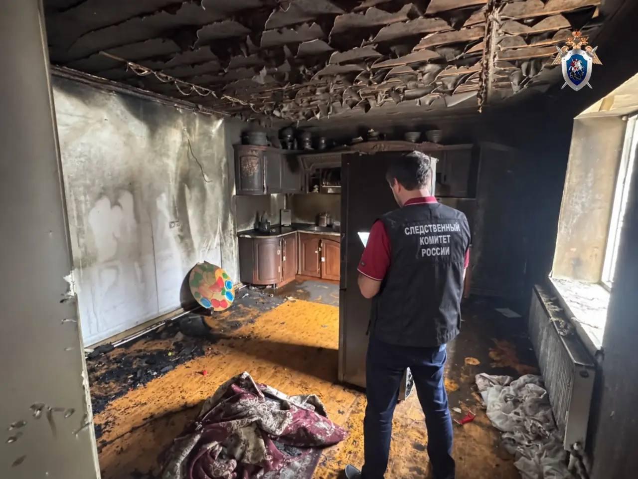 В Дагестане трое детей погибли во время пожара.