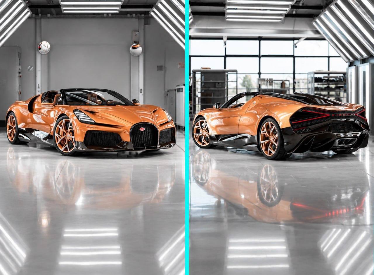 В Россию вслед за Тимати ввезли ещё один Bugatti W16 Mistral за полмиллиарда рублей.