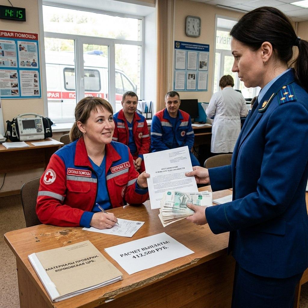 Прокуратура обязала выплатить 400 тысяч рублей медикам в Новосибирской...