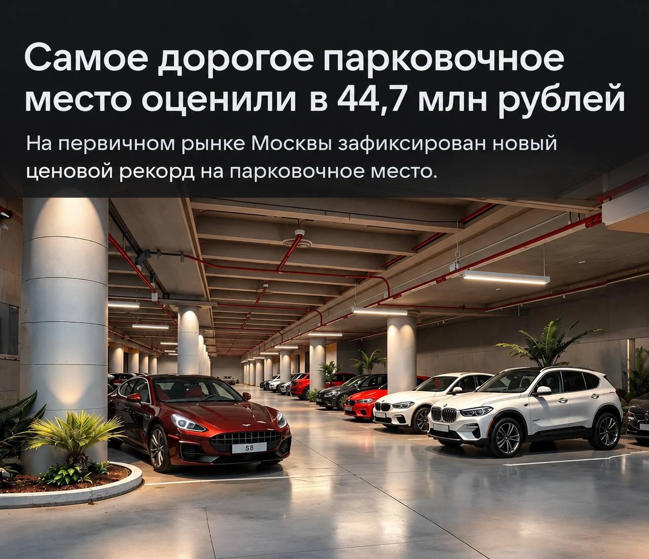 Парковочные места в Москве стоят уже десятки миллионов рублей