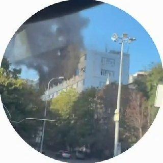 В центре Днепропетровска прилёт реактивного дрона по зданию «Укртелекома»