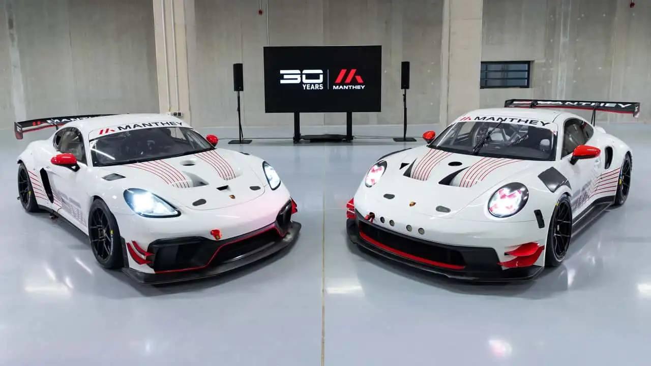Porsche представила сразу два гоночных монстра — Manthey подготовила экстремальные версии 911 GT3 Cup и 718 Cayman GT4 RS Clubsport.
