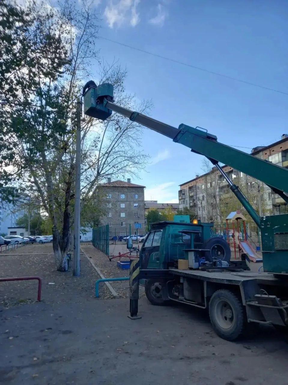 В Кызыле восстановили уличное освещение