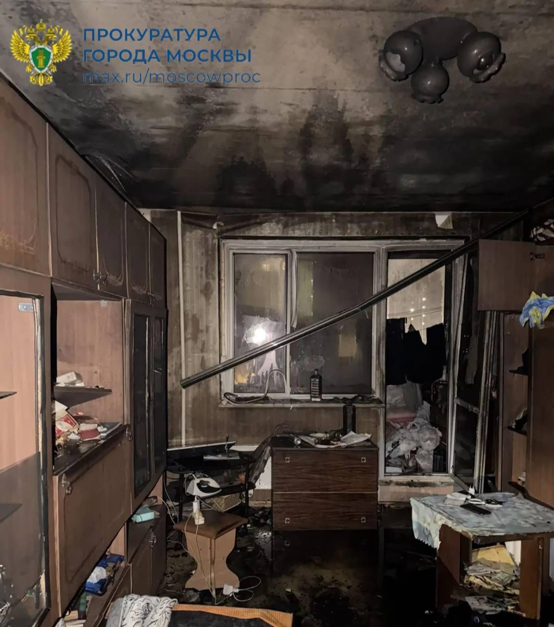 Мужчина погиб при пожаре в жилом доме