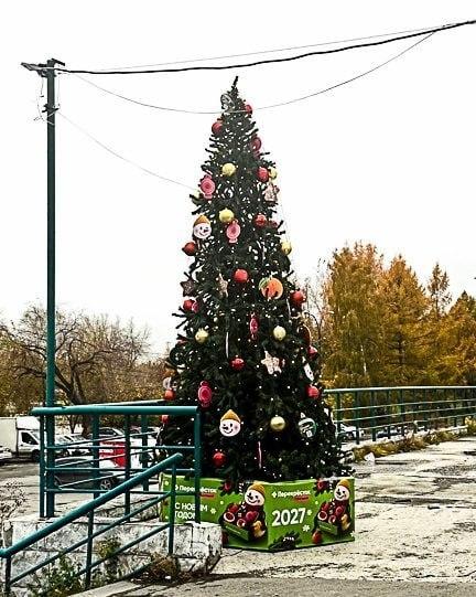 Новогодние ёлки уже во всю устанавливают в Москве