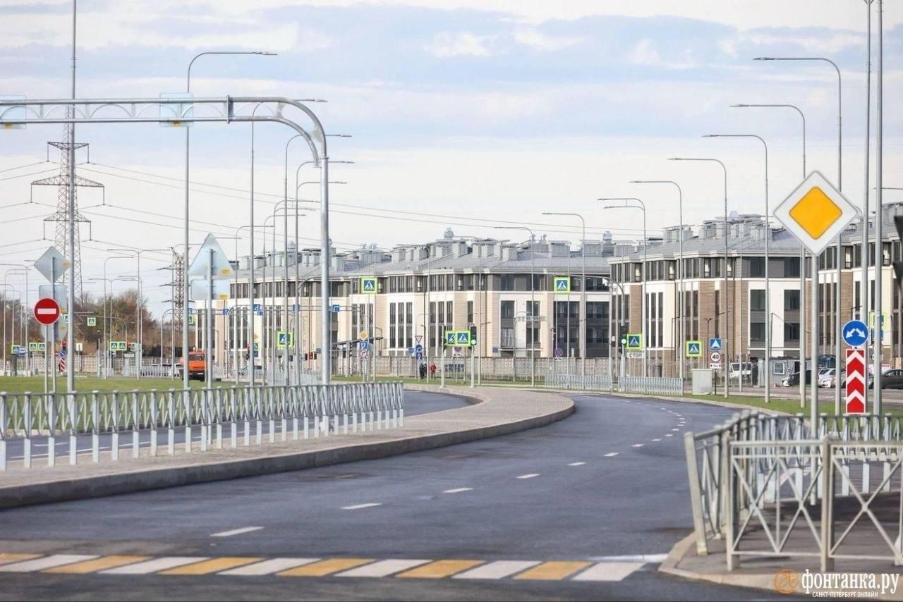 В Петербурге открыли новый участок проспекта Ветеранов от проспекта Будённого...