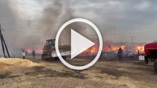 Ещё несколько кадров из Вихоревки, где сейчас бушует...