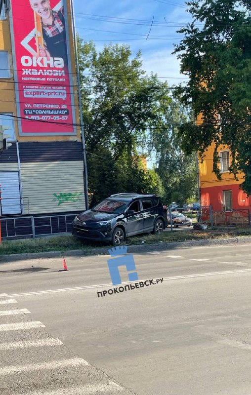 Утреннее ДТП в Прокопьевске на 