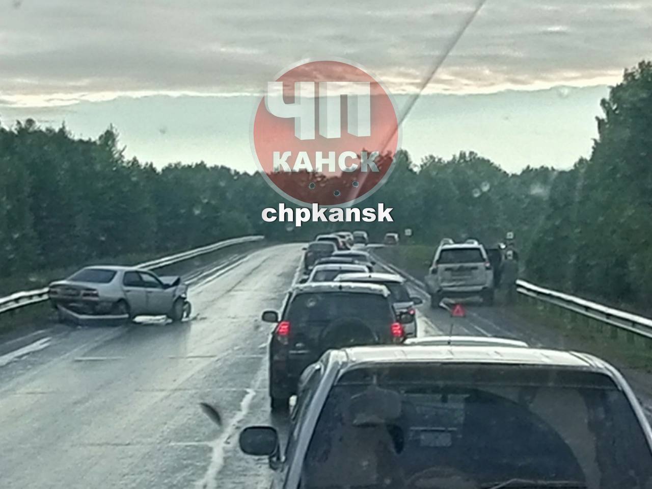 Сегодня вечером по трассе Канск-Красноярск пробка от...