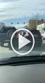 Дорожный конфликт в Новосибирске ???? 