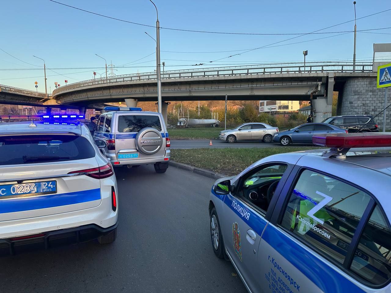 Трое детей-пешеходов пострадали в Красноярске По...