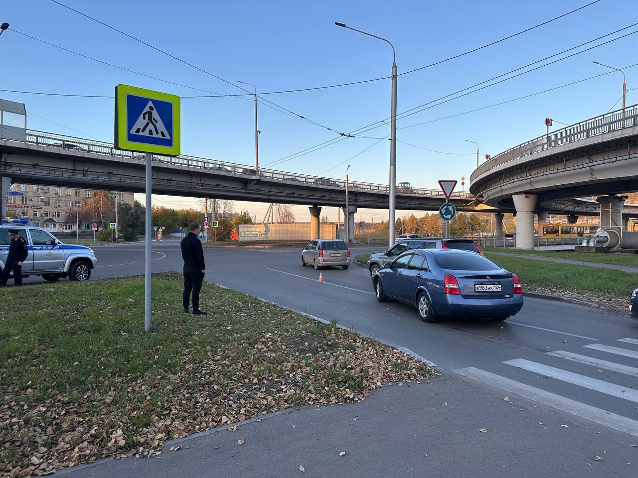 Трое детей-пешеходов пострадали в Красноярске По...