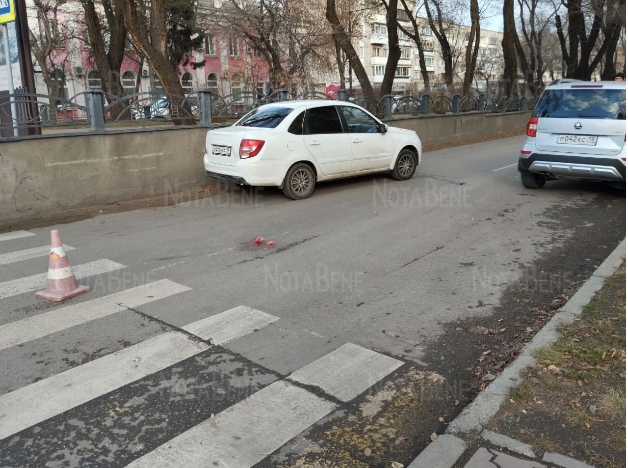 На Ленина сбили женщину — поворот на проспект с Щетинкина...