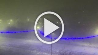 Ночная буря в Саяногорске. 