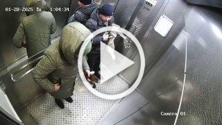 В Пионерском мужчина избивает маленького щенка 