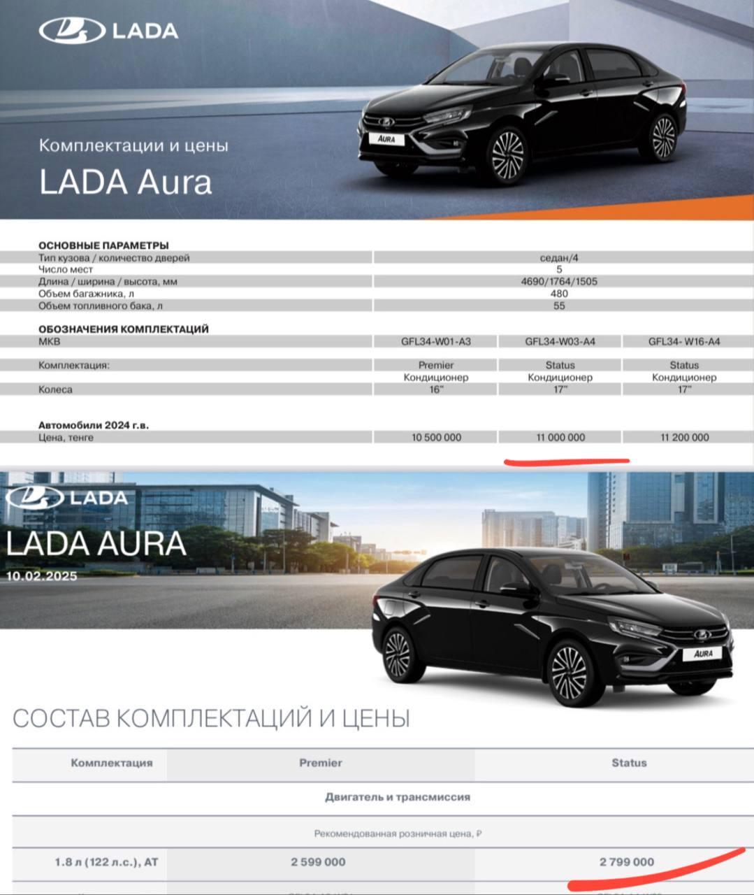 Lada Aura оказалось дешевле купить в Казахстане, чем в...