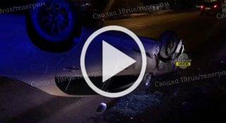 Момент вчерашнего ДТП на ул. Маршала Жукова попал на камеру видеонаблюдения