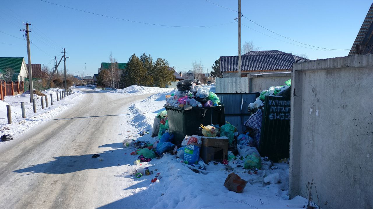 Уже 2 недели не вывозят МУСОР на улице Уютной в...