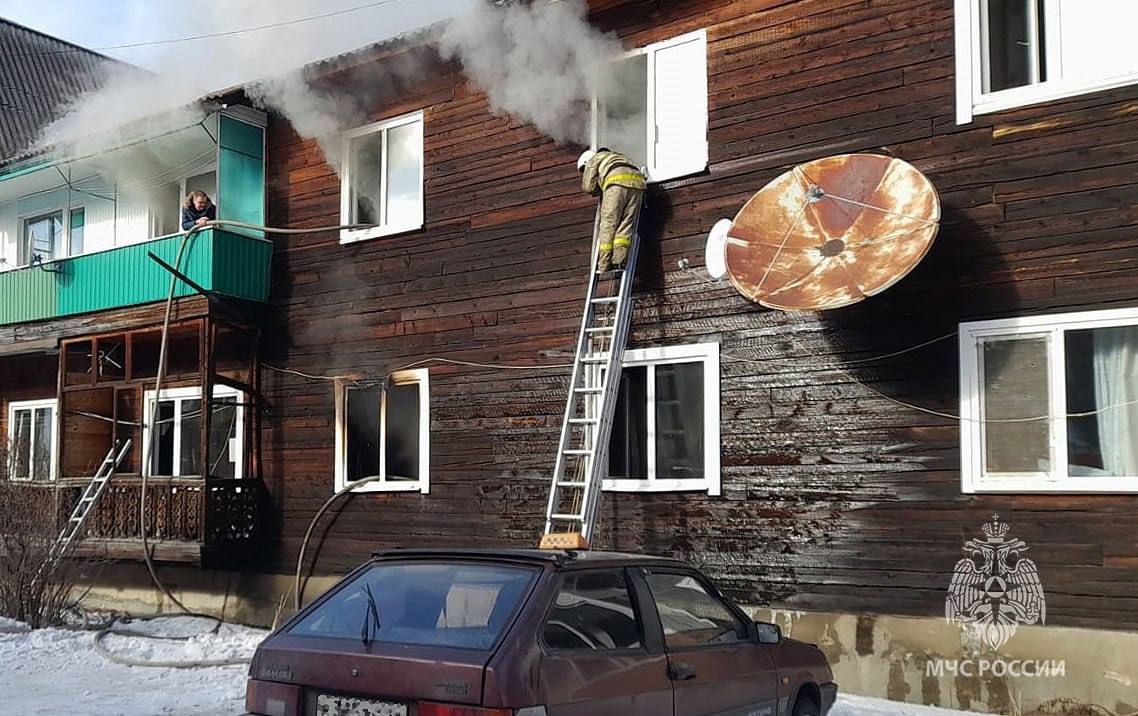 В Черногорске в пожаре погиб мужчина Вечером загорелся...