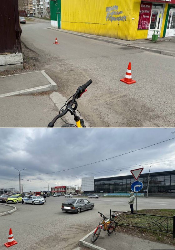В Абакане в ДТП пострадал несовершеннолетний велосипедист...