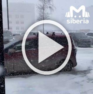 Новосибирск накрыла метель. Зима к концу марта напоминает...