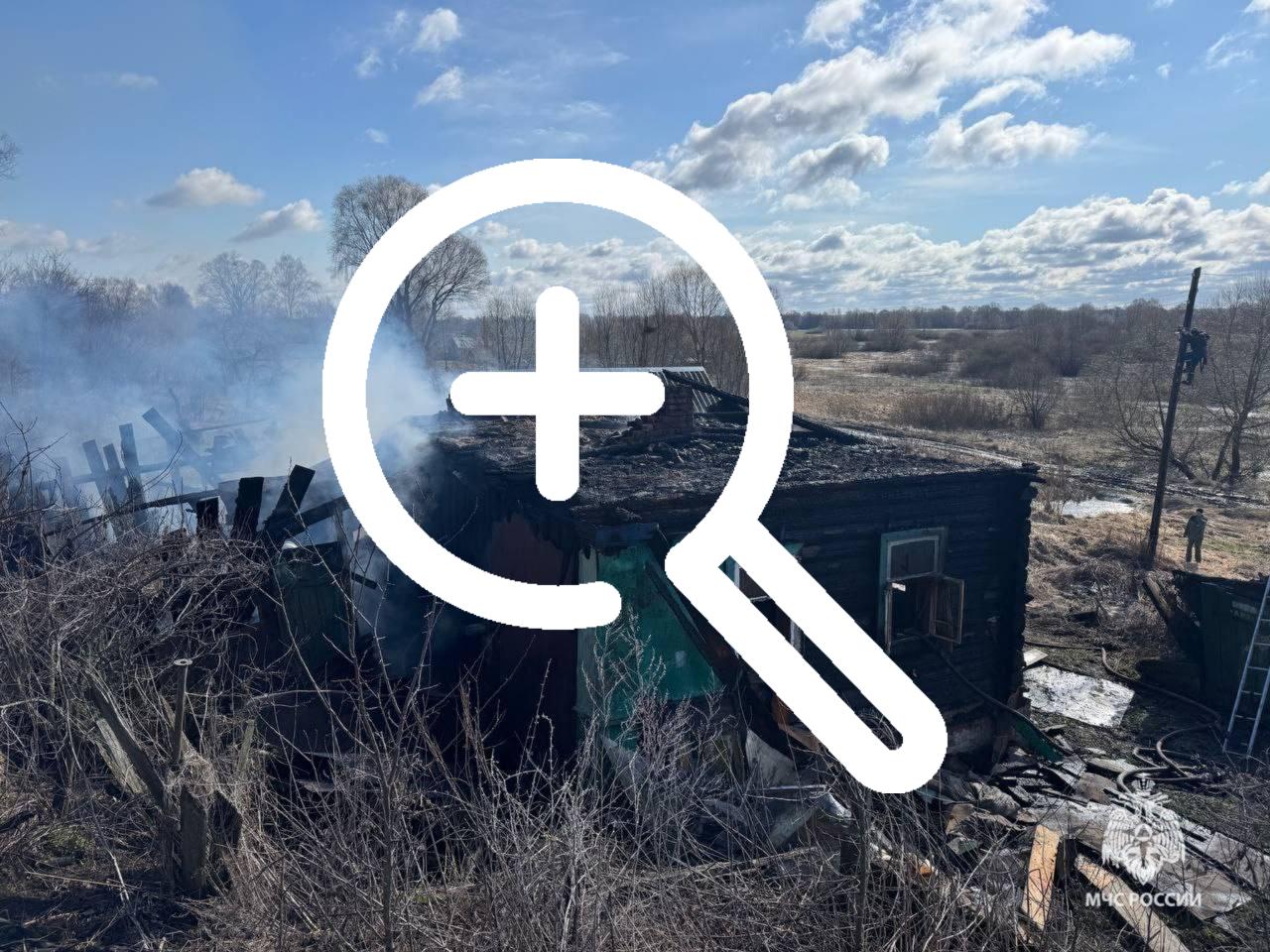Утром в трубчевском селе Селец при пожаре погиб мужчина