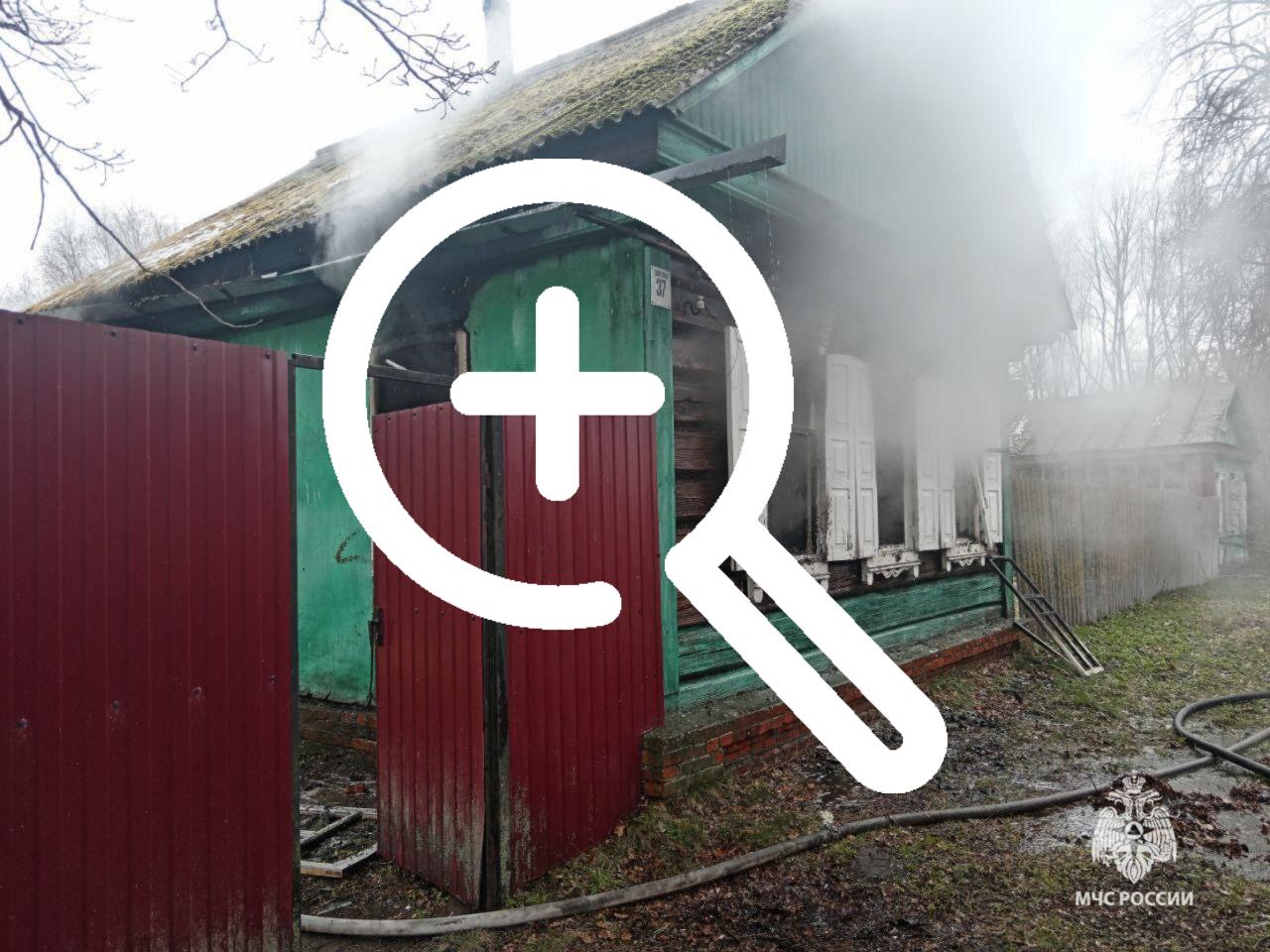 В пожаре погиб мужчина в Климовском районе