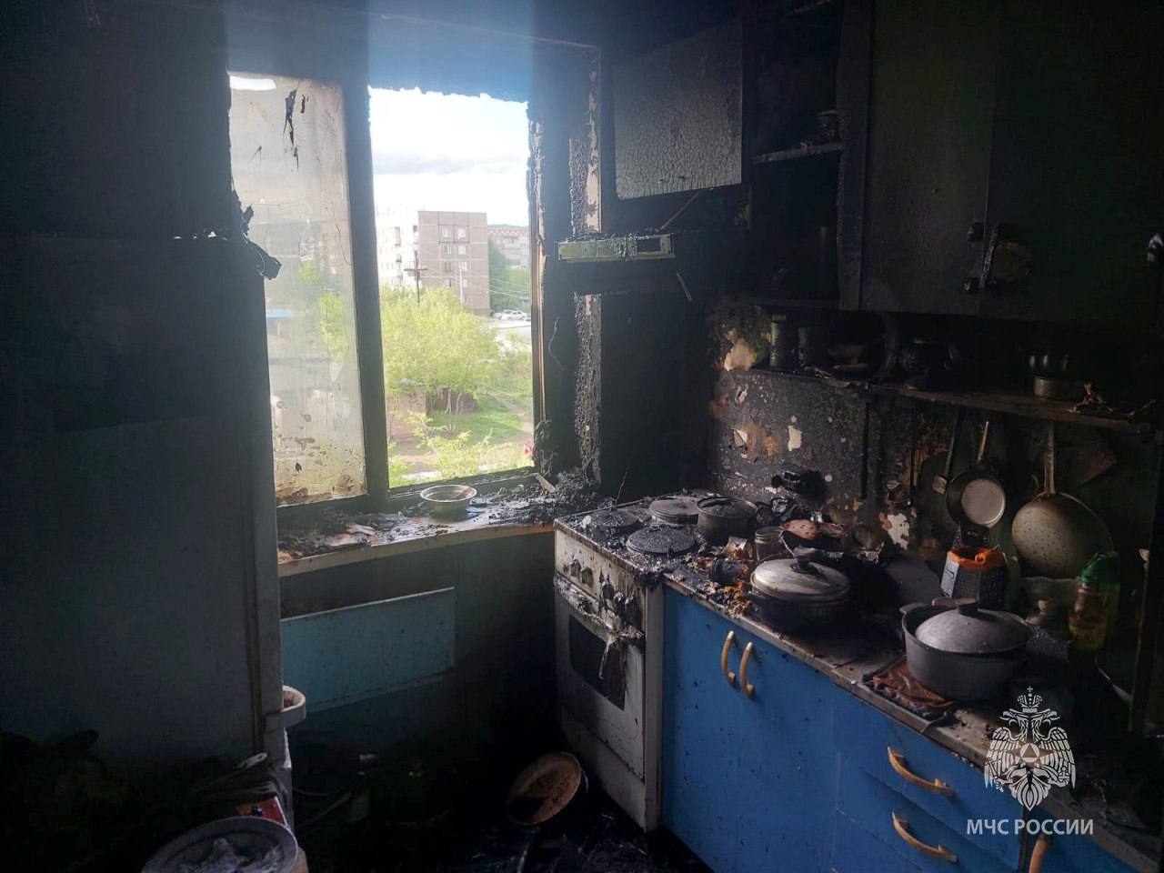 Приготовление ужина стало причиной пожара в Хакасии