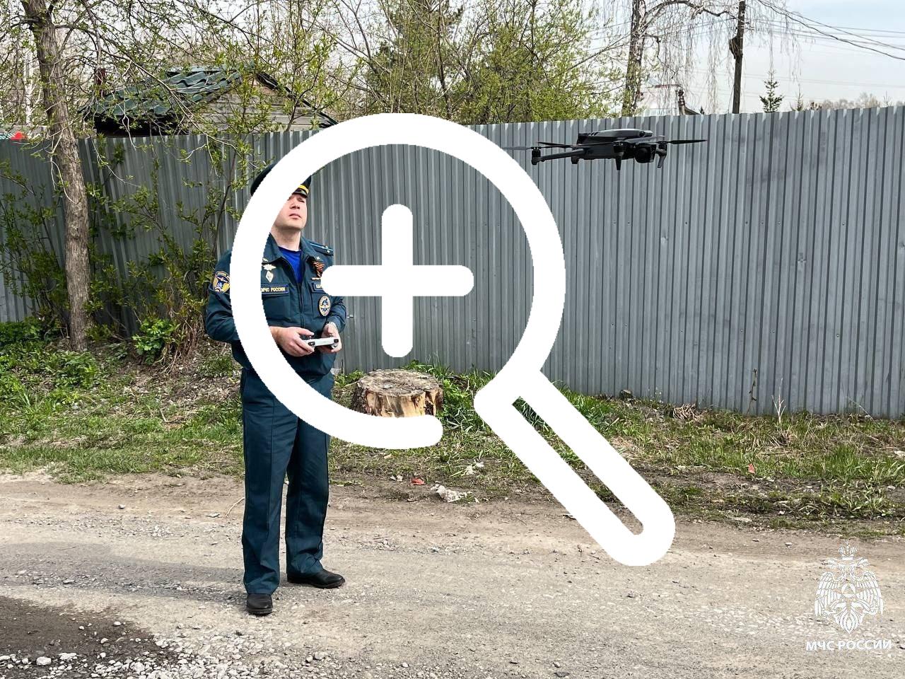 В Новосибирской области мониторят пожары с помощью беспилотников