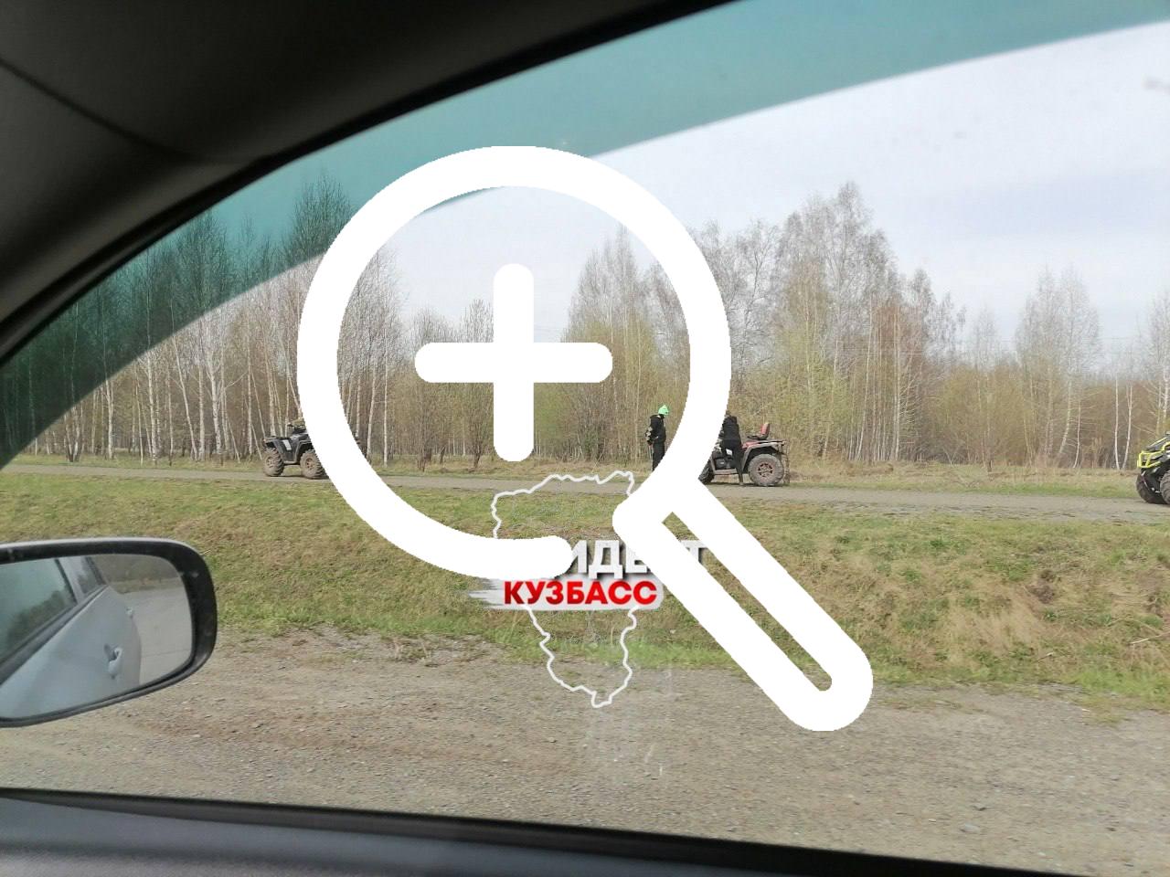 Дорога на лесной поляне, ведущая от улицы Парковая в...