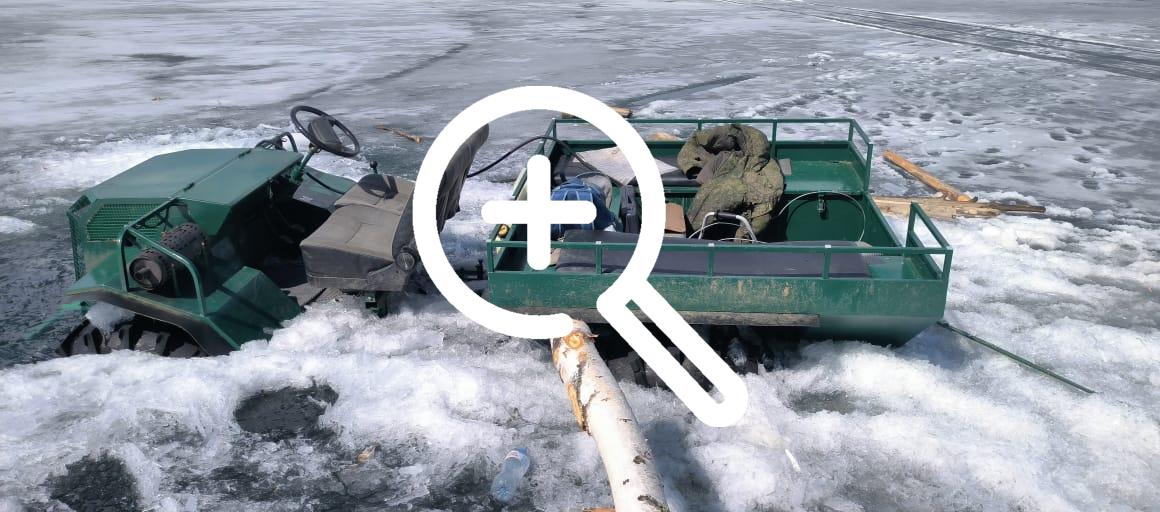 На севере Приангарья полицейские приняли участие в эвакуации рыбаков