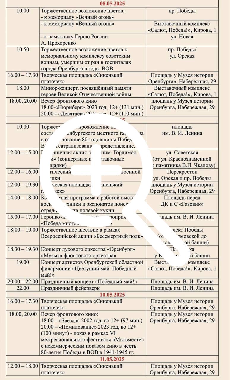 ❗️Куда сходить на майские праздники в Оренбурге Ключевые...