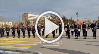 Кадры с репетиции парада в Иркутске. Движение сейчас...