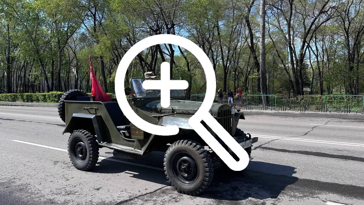 Фото техники на репетиции парада на Первомайской площади.