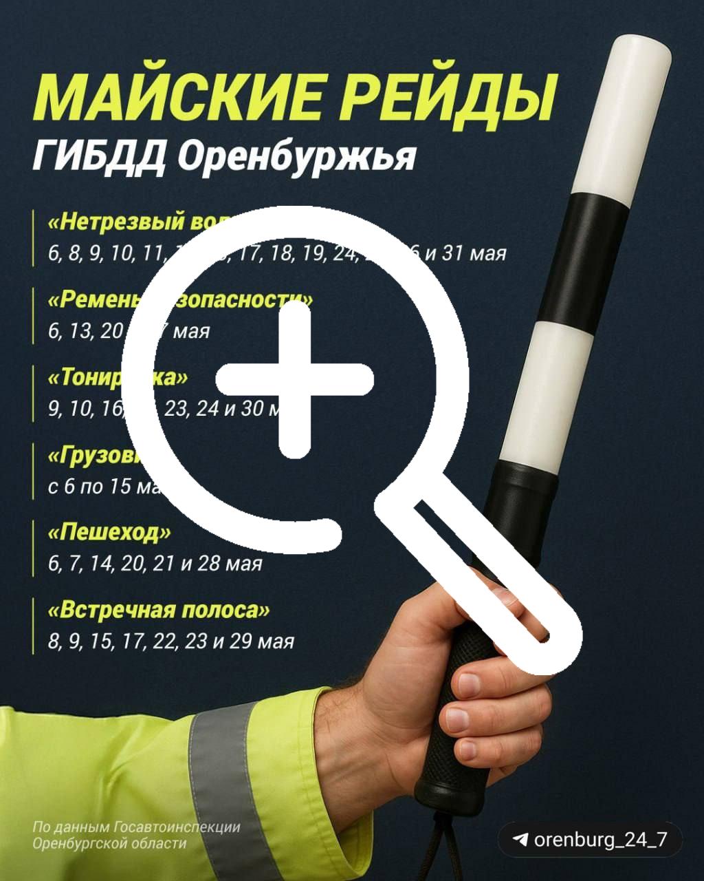 Проверки ГИБДД в Оренбуржье на май! 🇷🇺 Подпишись - ЧП...