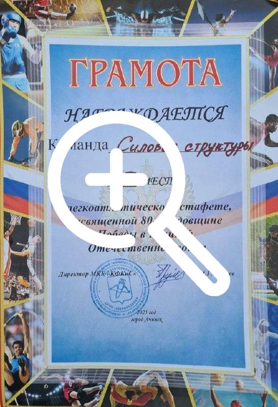 Силовики завоевали серебро в эстафете, посвященной 80-летию Победы