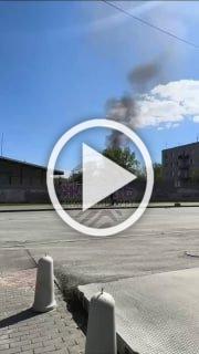 Читатели сообщают, что в Кировском районе пожар По...