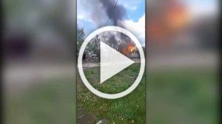 ❗️Горят дома: враг продолжает атаковать Курскую область