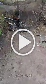 ❗️Укробоевик демонстрирует результат прилета российского...