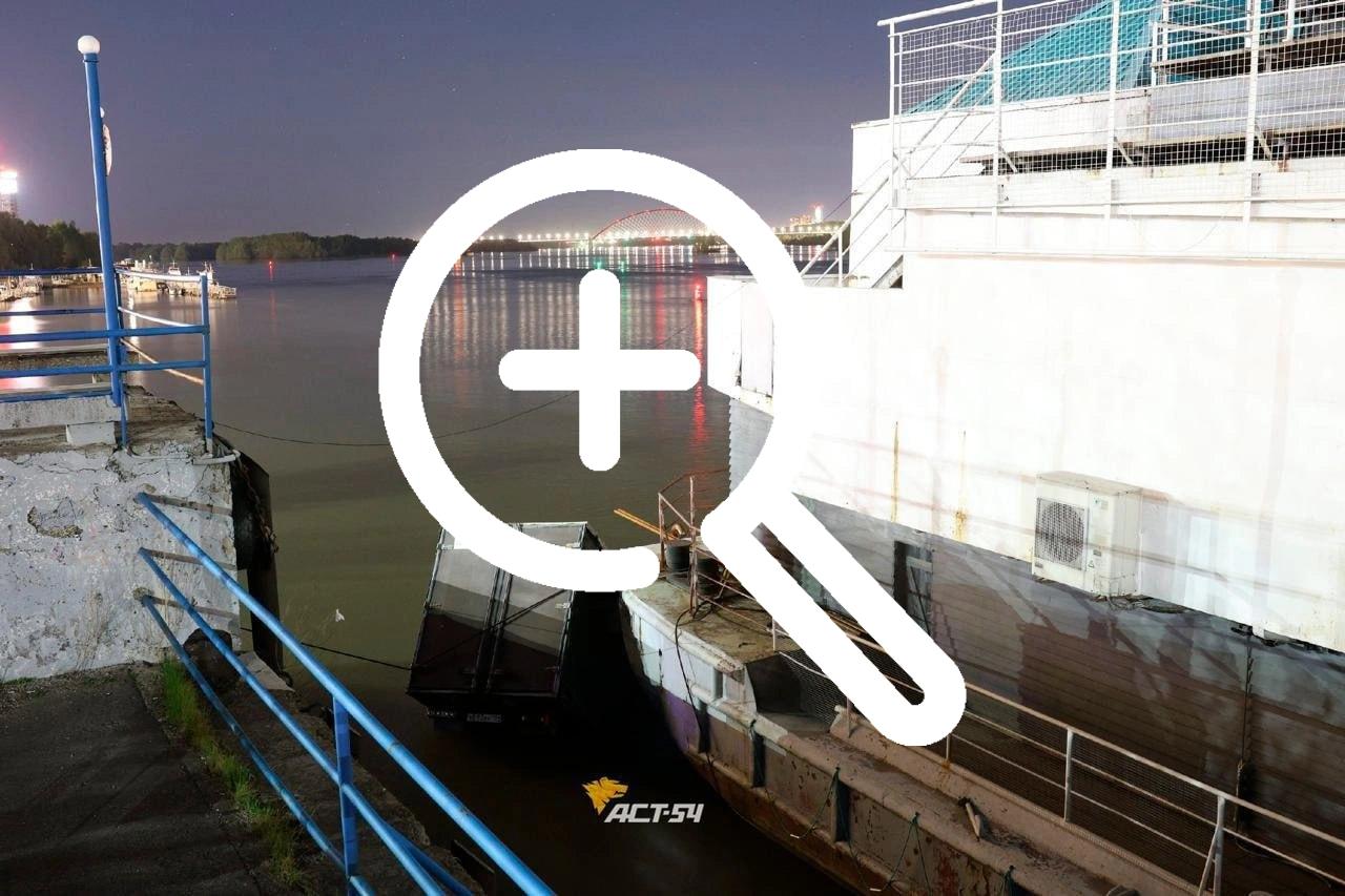 «ГАЗель» утонула в Оби на Речном вокзале в Новосибирске