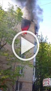 На Фабрициуса, 12, утро началось с пожара — загорелась...
