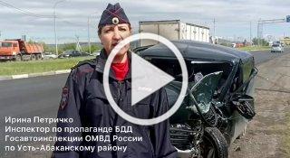 В Усть-Абаканском районе в результате ДТП травмирован водитель, несовершеннолетний пассажир отделался ссадиной