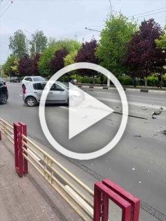 Жесткое ДТП на Дуки. От удара одна машина перевернулась....