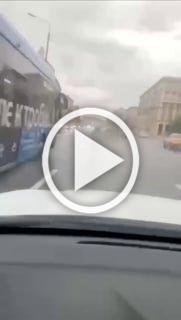 Сегодня утром на Кутузовском проспекте заметили...