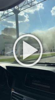 В подмосковном Королеве крупный пожар в торговом центре....