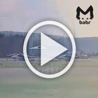 Момент жёсткой посадки Ан-24 в Киренске. После...